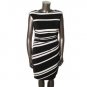 Ralph Lauren 7446 Womens Black-Ivory Matte Jersey Wear to Work Dress 8 BHFO