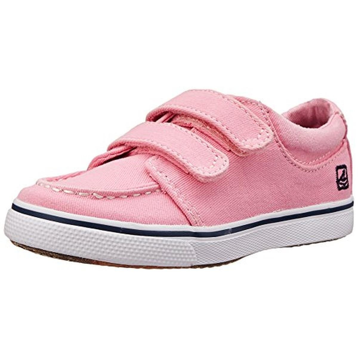 Sperry 2224 Hallie Pink Canvas Toddler Girls Velcro Casual Shoes 8 BHFO