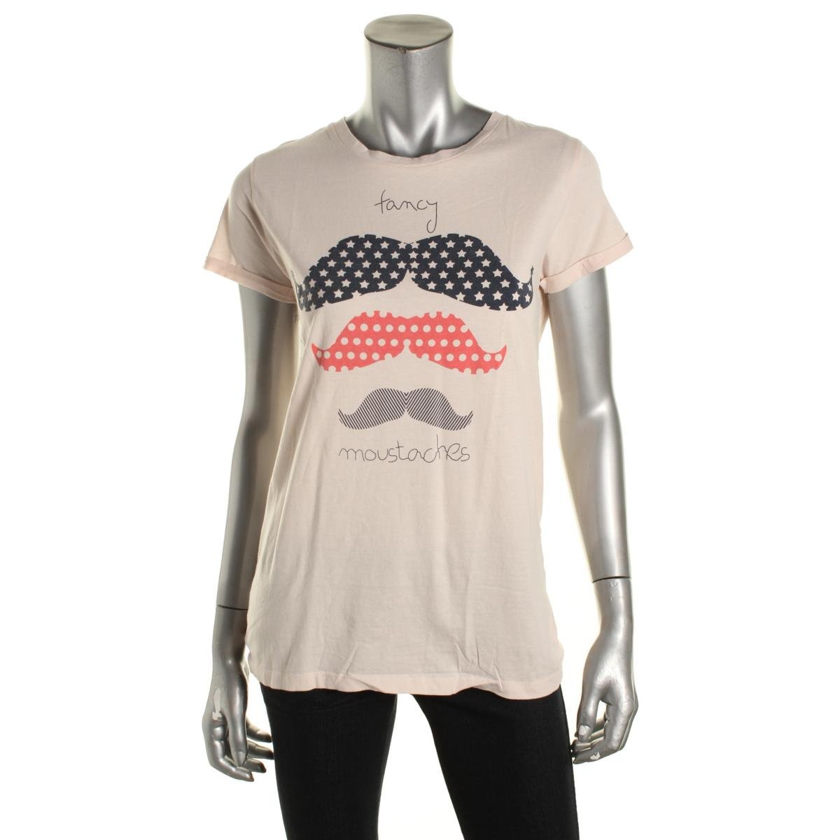 Zara Trafaluc 2844 Womens Cotton Short Sleeves Graphic Tee Shirt BHFO