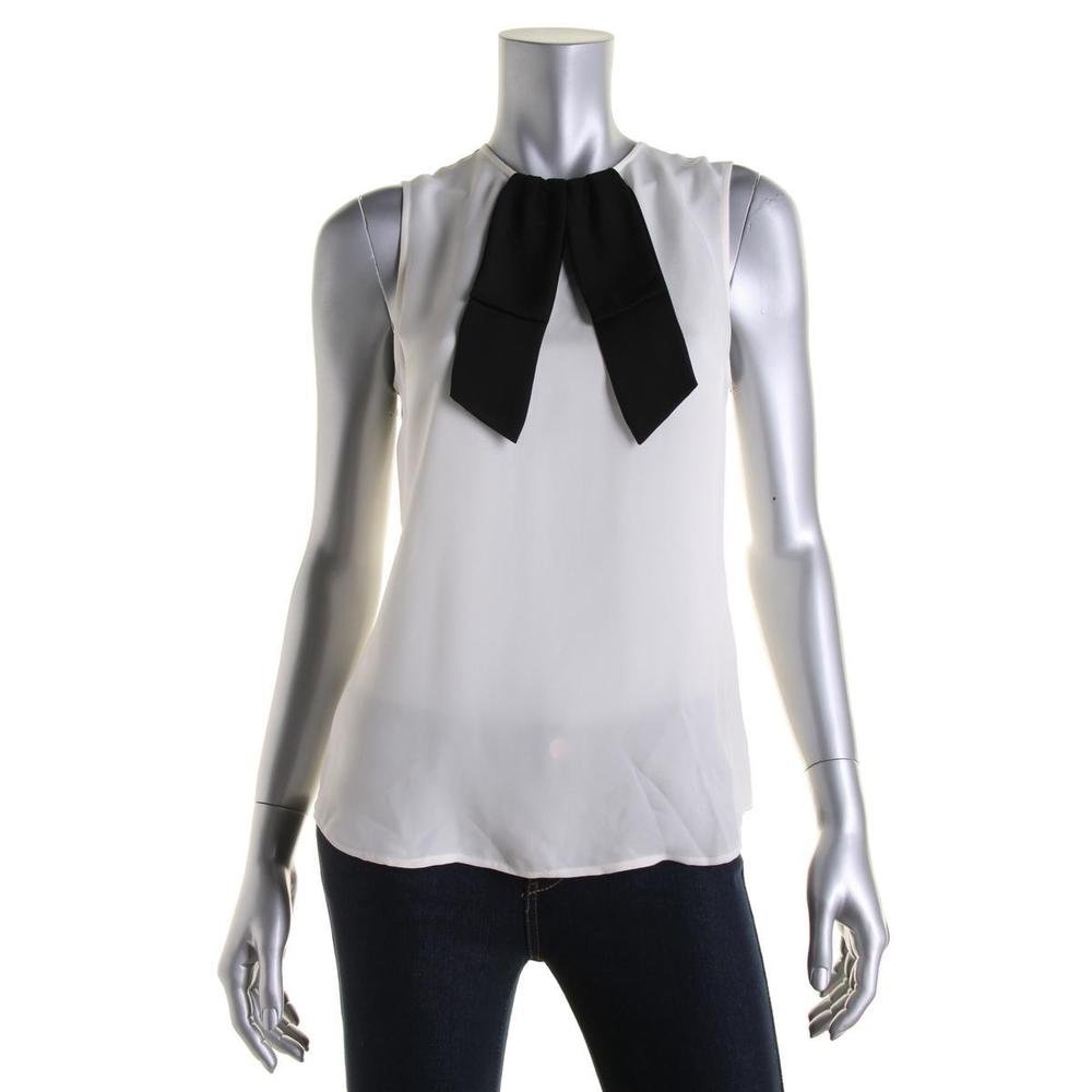 Theory 6443 Womens Silk Sheer Sleeveless ButtonDown Top Blouse BHFO