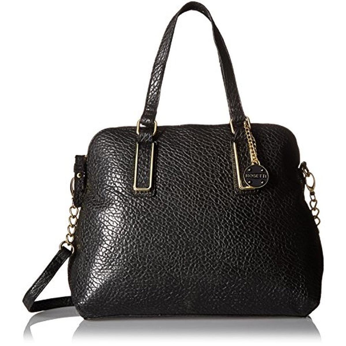 Rosetti 2869 Womens Polly Black Faux Leather Crossbody Handbag Purse Large Bhfo 