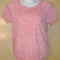 FADED GLORY WOMENS MEDIUM ORANGE/WHITE TOP ELASTIC BOTTOM NEW NICE