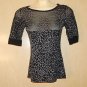 DOTS JRS X SMALL LIGHTWEIGHT PRINTED BLACK TOP NICE
