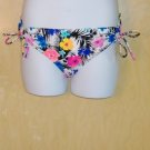 TAHITI WOMENS LG BIKINI BOTTOMS FLOWERED SIDE TIE  NEW NICE
