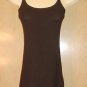 NO BOUNDARIES JRS MEDIUM 7/9 BROWN RAZOR BACK TOP NICE