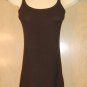 NO BOUNDARIES JRS MEDIUM 7/9 BROWN RAZOR BACK TOP NICE