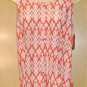 FADED GLORY WOMENS SMALL ORANGE/WHITE FLYWAY TANK NEW NICE