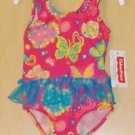 FISHER PRICE INFANT GIRLS 18 MONTHS ONE PIECE RUFFLED SWIMWEAR NEW SUPER CUTE