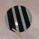 Small blue patterned chalkboard