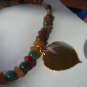 Hand Dipped Leaf necklace