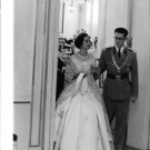 Baudouin with Dona Fabiola. - 8x10 photo