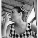 Ava Gardner smoking. - 8x10 photo
