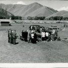 Ernest Hemingway. People at graveyard.  - 8x10 photo
