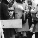Jacqueline Kennedy Onassis walking with her son. - 8x10 photo