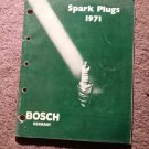 Vintage 1971 Robert Bosch Spark Plug Catalog Germany  Original 070716110