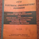 Vintage 1950 A EA Electrical Specifications Handbook 070716126