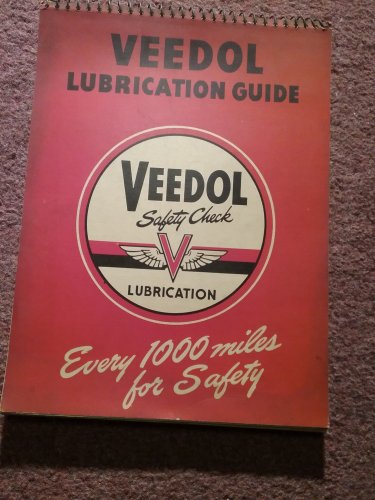 Vintage 1949 Veedol Lubrication Guide Many makes 070716130