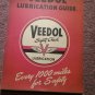 Vintage 1949 Veedol Lubrication Guide Many makes 070716130