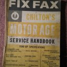 Vintage 1963 FIX FAX Chilton's Motor Age Serive Handbook 070716229