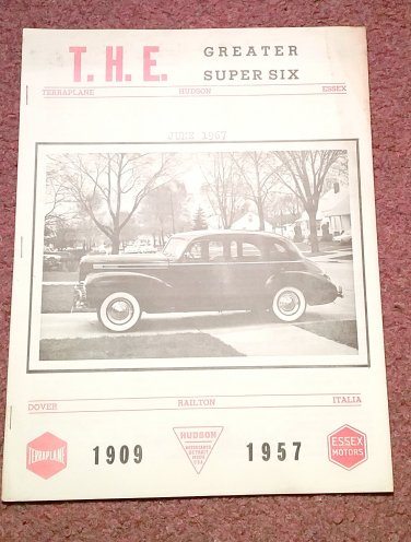 Vintage June 1967 T.H.E. Greater Super Six Club Hudson Club 070716333