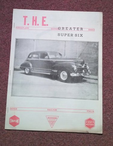 Vintage January 1967 T.H.E. Greater Super Six Club Hudson Club 070716336