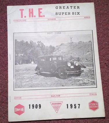 Vintage May 1968 T.H.E. Greater Super Six Club Hudson Club 070716343