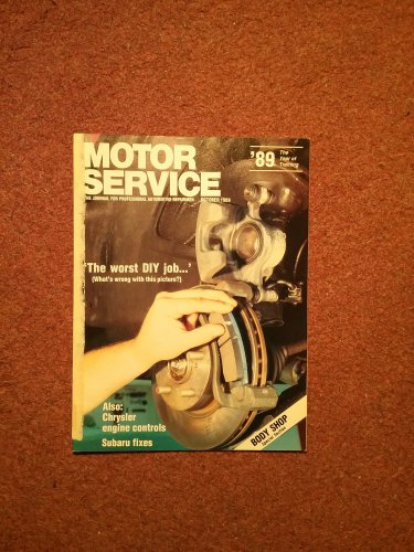 Vintage October 1989 Motor Service Magazine, Chrysler Engine Controls070716359