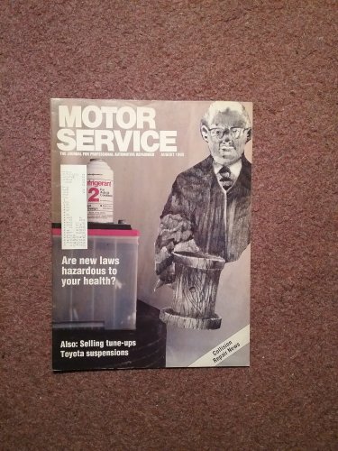Vintage August 1990 Motor Service Magazine, Toyota Suspensions 070716387