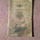 Vintage 1928 Chevrolet Motor Cars Instruction Manual 070716437