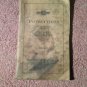 Vintage 1928 Chevrolet Motor Cars Instruction Manual 070716437