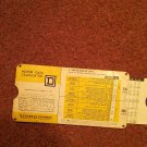 Vintage 1968 Silde Rule Motor Data Calculator Square D Company 070716534