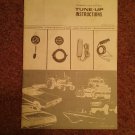 Complete Tune Up Instructions, Testers, Lights, Switch 070716522