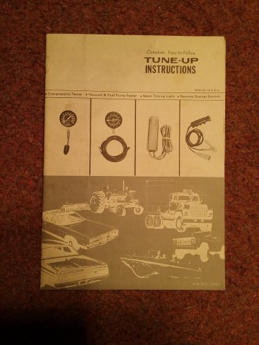 Complete Tune Up Instructions, Testers, Lights, Switch 070716522
