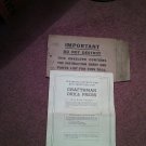Craftsman Drill Press Manual Model 103.26340 070716490