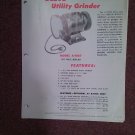 1952 Delco Utility Grinder Parts List and Ads  070716594