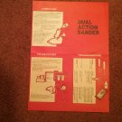 Dual Action Sander, Oil and Lubrication Spec Sheet, 1 Page 070716587