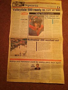 1989 Sports Section Bristol Herald, Richard Petty Fails To Qualify 070716657