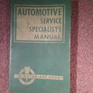 1956 Automotive Service Specialists, Labor Guide, Parts Etc 070716313