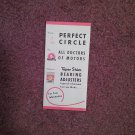 Vintage Booklet (Trac Size) Perfect Circle, Taper Shim Bearing Adjusters Reference  070716752