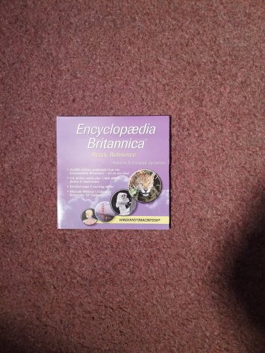 Encylcopedia Britannica CD ROM Ready Reference 0707161418