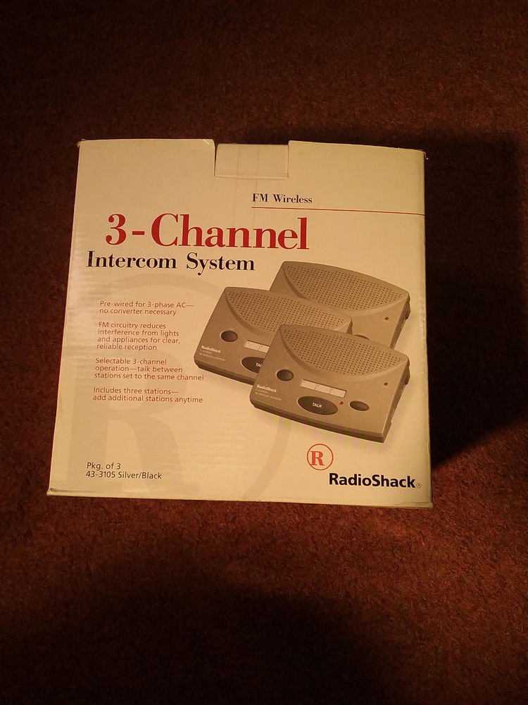 Radioshack FM Wireless 3channel system 433105 silver/black