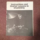 Vintage No Date, Instuctions and Starter Lessons in Drumming 0707161614