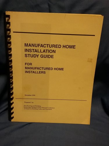 1995 Manufactured Home Installers Study Guide 0707161623