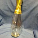 Jim Beam Bowling Pin  Decanter 4/5 Quart, 12 1/4" Tall Clear Glass M092416215