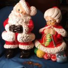 Tall Large Vintage Plaster Santa Ms Claus Atlanta Christmas Mold Bright Memories