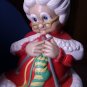 Tall Large Vintage Plaster Santa Ms Claus Atlanta Christmas Mold Bright Memories