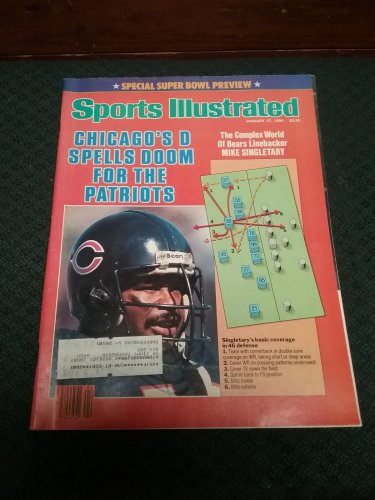 Sports Illustrated - January 27, 1986 Back Issue Mike Singletary&Acirc;&nbsp;