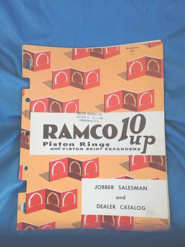 1951 Ramco 10 up Piston Rings and Piston Skirt Expanders Salesman Dealer Catalog