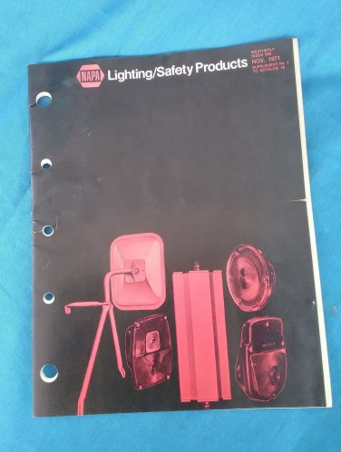NAPA 1971 Lighting/Safety Products Catalog Supplement to Catalog 70