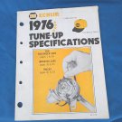 1976 NAPA Echlin Tune-up Specifications Passenger Cars, Imported cars, Trucks